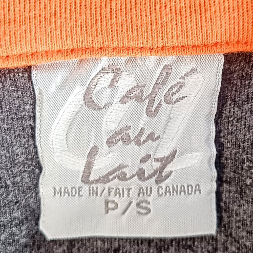 Café Au Lait Grey Orange Silver Stud Full Zip Cardigan - Picture 5 of 6